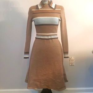 True Vintage Midi Sweater Dress with Collar